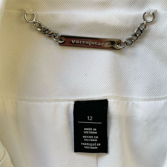 White House Black Market Women's White Blazer Jacket Size 12 - Picture 4 of 8